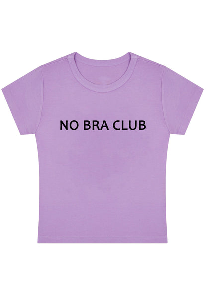 No Bra Club Y2K Baby Tee