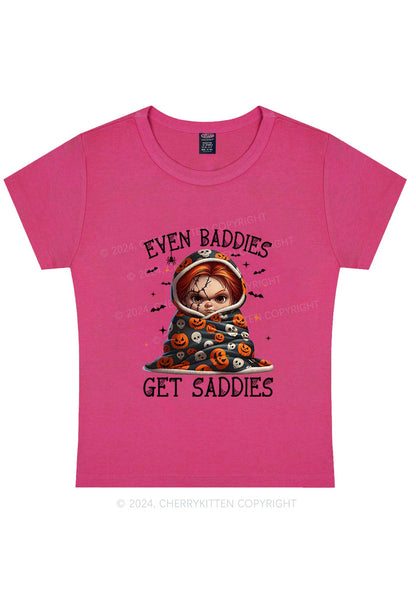 Halloween Baddies Pumpkin Y2K Baby Tee Cherrykitten