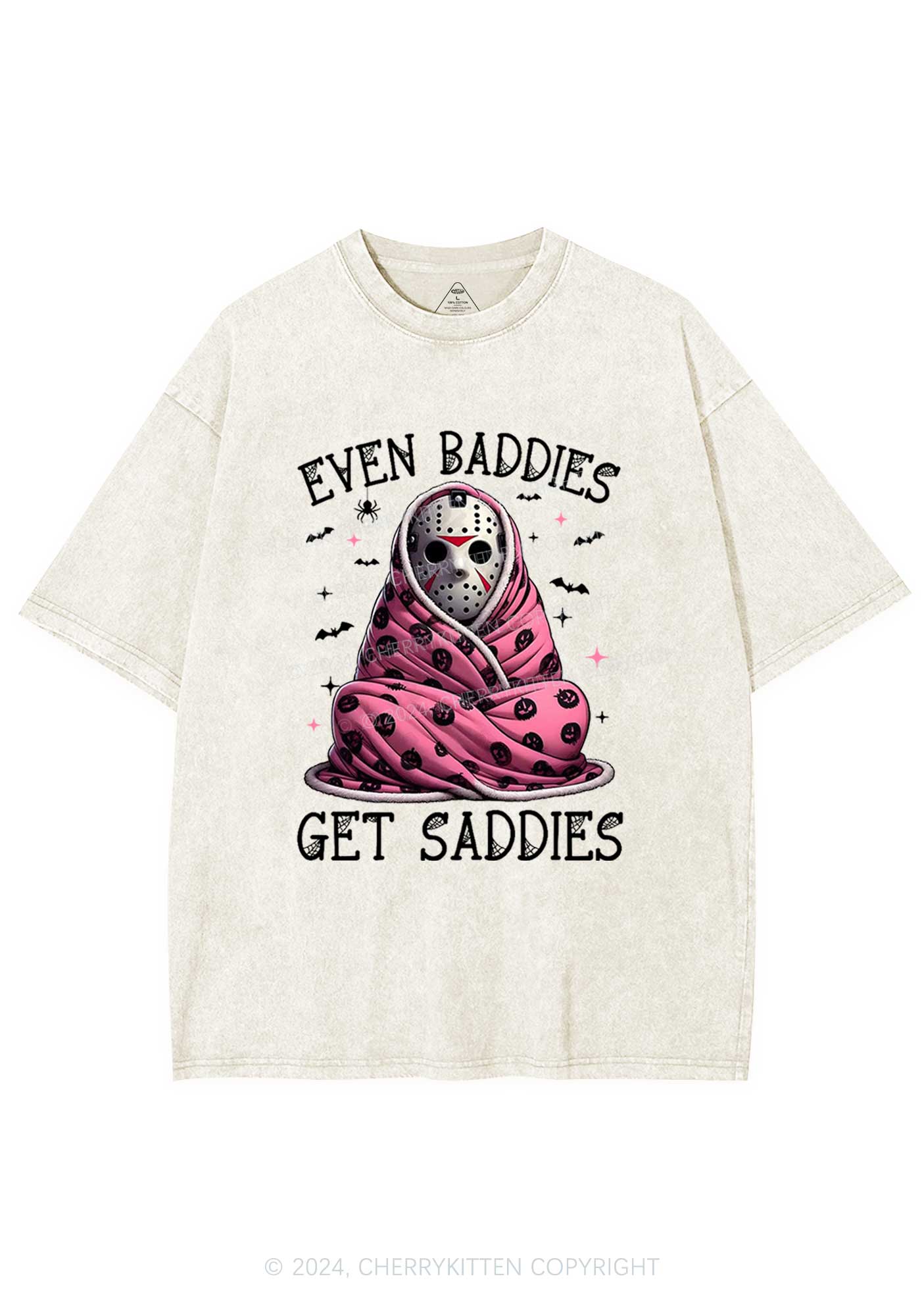 Halloween Baddies Y2K Washed Tee Cherrykitten