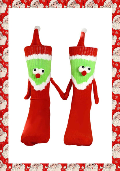 Christmas Holding Hands Y2K Magnetic Socks