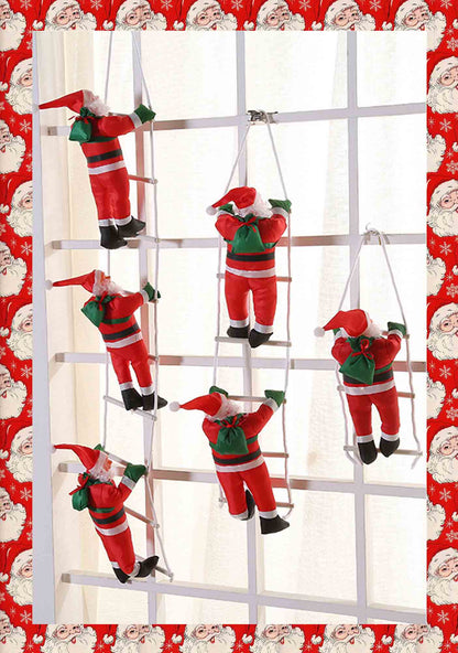 Climbing Santa Claus Ornaments Y2K Christmas Tree Pendants