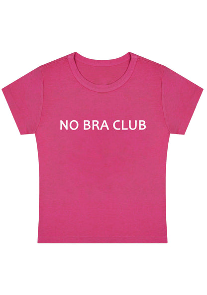 No Bra Club Y2K Baby Tee