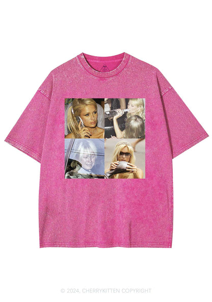 Girls Moods Y2K Washed Tee Cherrykitten