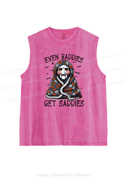 Halloween Get Saddies Y2K Washed Tank Cherrykitten