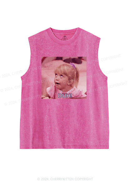 Girl Duh Y2K Washed Tank Cherrykitten