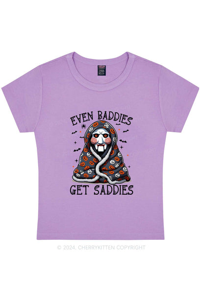 Halloween Get Saddies Y2K Baby Tee Cherrykitten