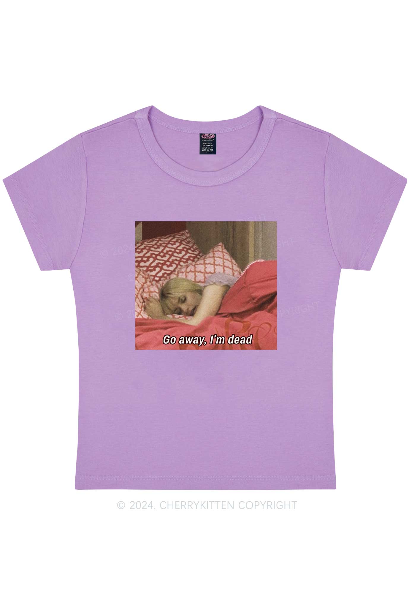 I'm Dead Y2K Baby Tee Cherrykitten