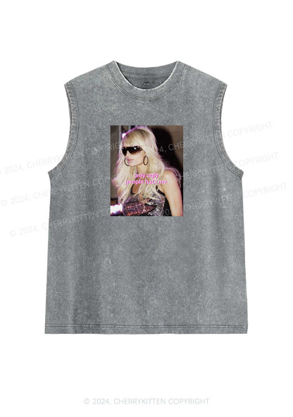 Only Ugly People Hate Y2K Washed Tank Cherrykitten