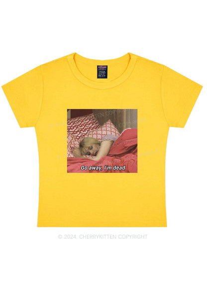 I'm Dead Y2K Baby Tee Cherrykitten