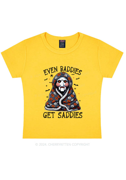 Halloween Get Saddies Y2K Baby Tee Cherrykitten