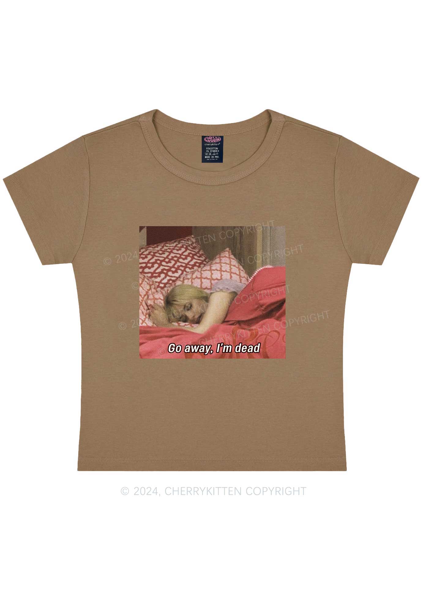 I'm Dead Y2K Baby Tee Cherrykitten