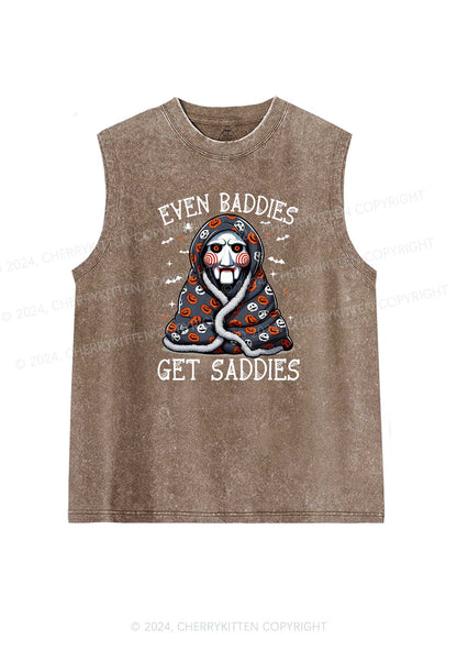 Halloween Get Saddies Y2K Washed Tank Cherrykitten