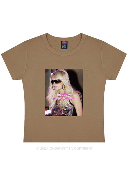 Only Ugly People Hate Y2K Baby Tee Cherrykitten