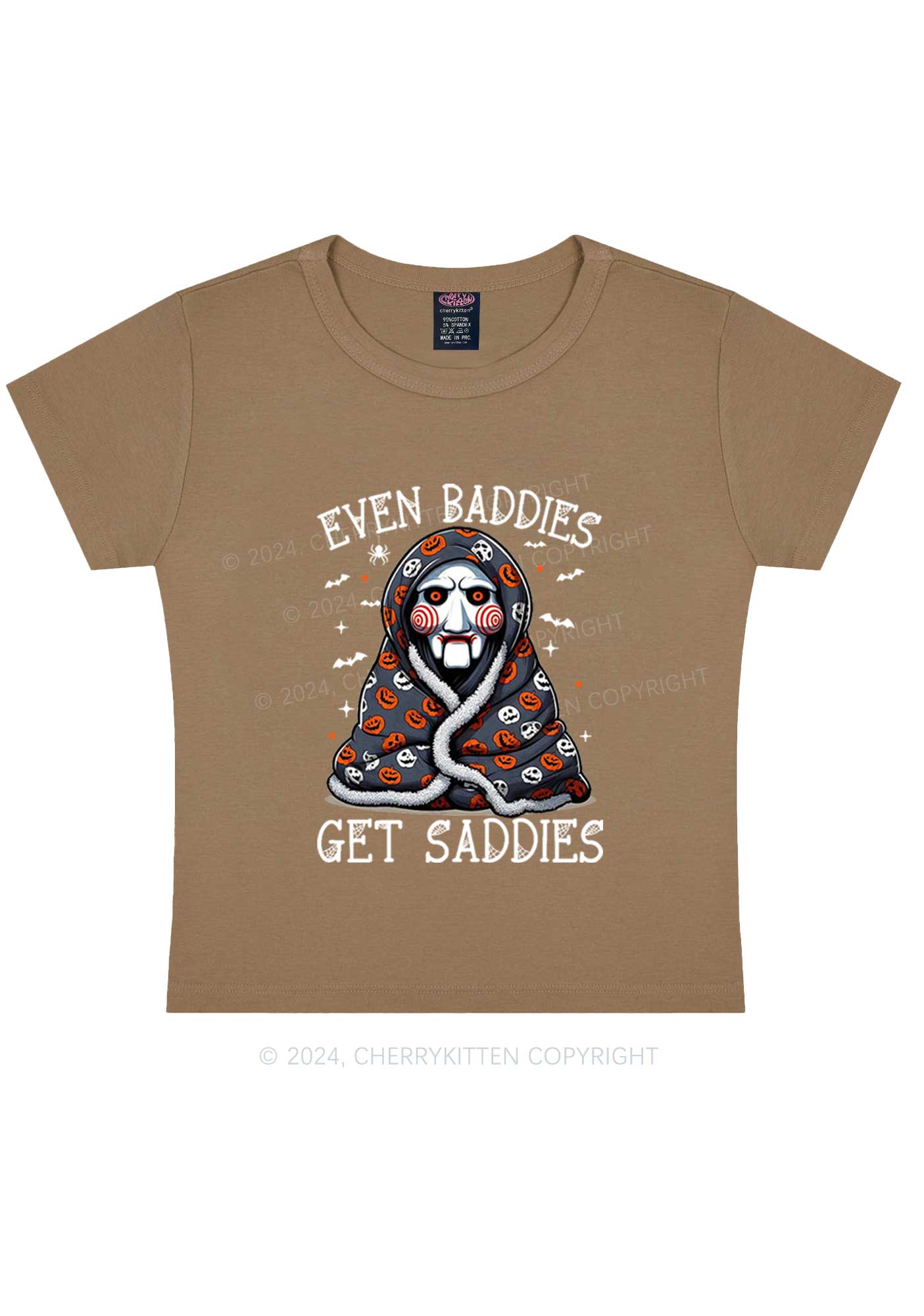 Halloween Get Saddies Y2K Baby Tee Cherrykitten