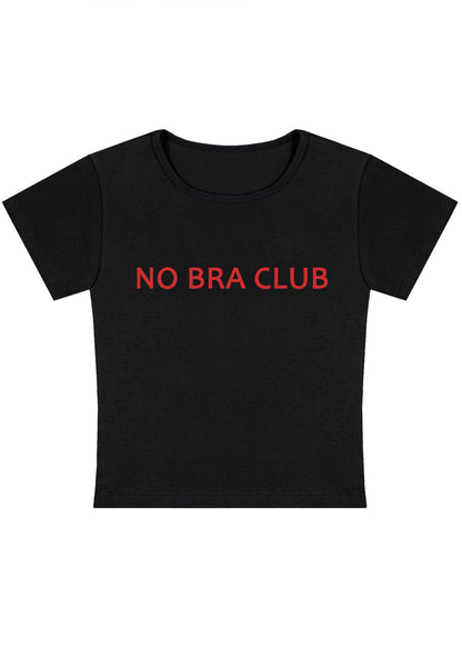 No Bra Club Y2K Baby Tee