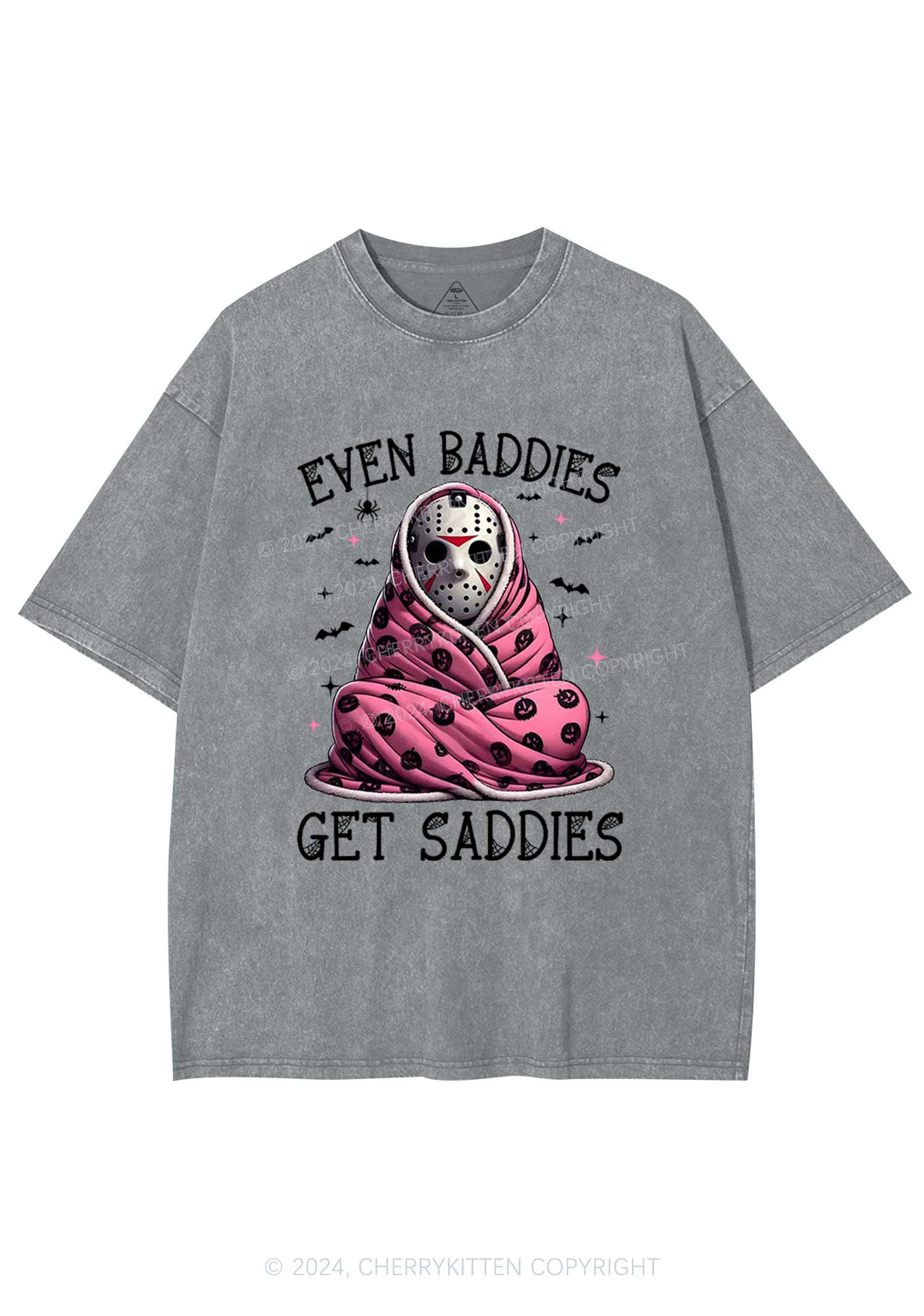 Halloween Baddies Y2K Washed Tee Cherrykitten