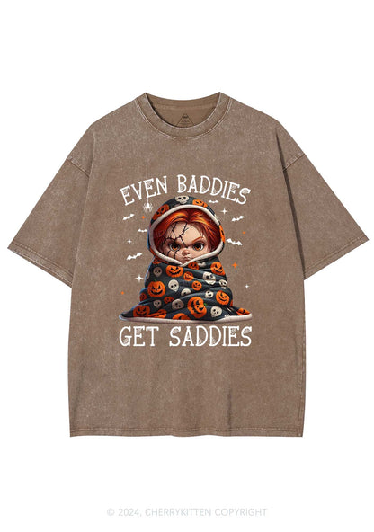 Halloween Baddies Pumpkin Y2K Washed Tee Cherrykitten