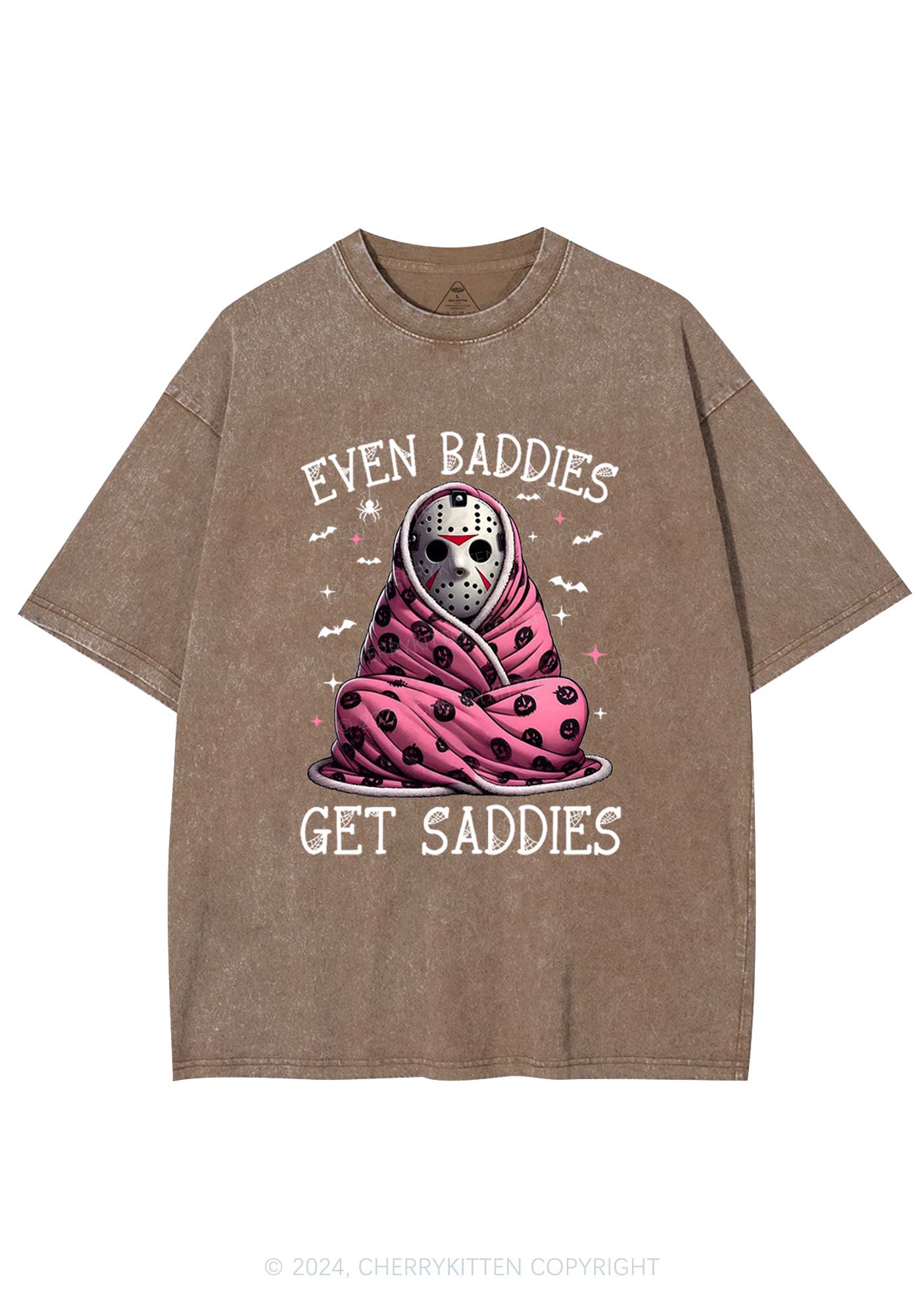 Halloween Baddies Y2K Washed Tee Cherrykitten