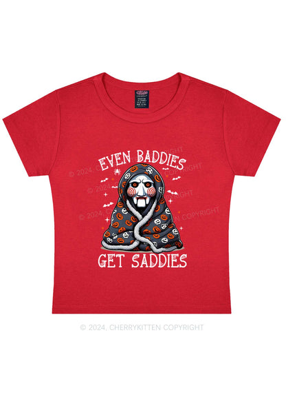 Halloween Get Saddies Y2K Baby Tee Cherrykitten