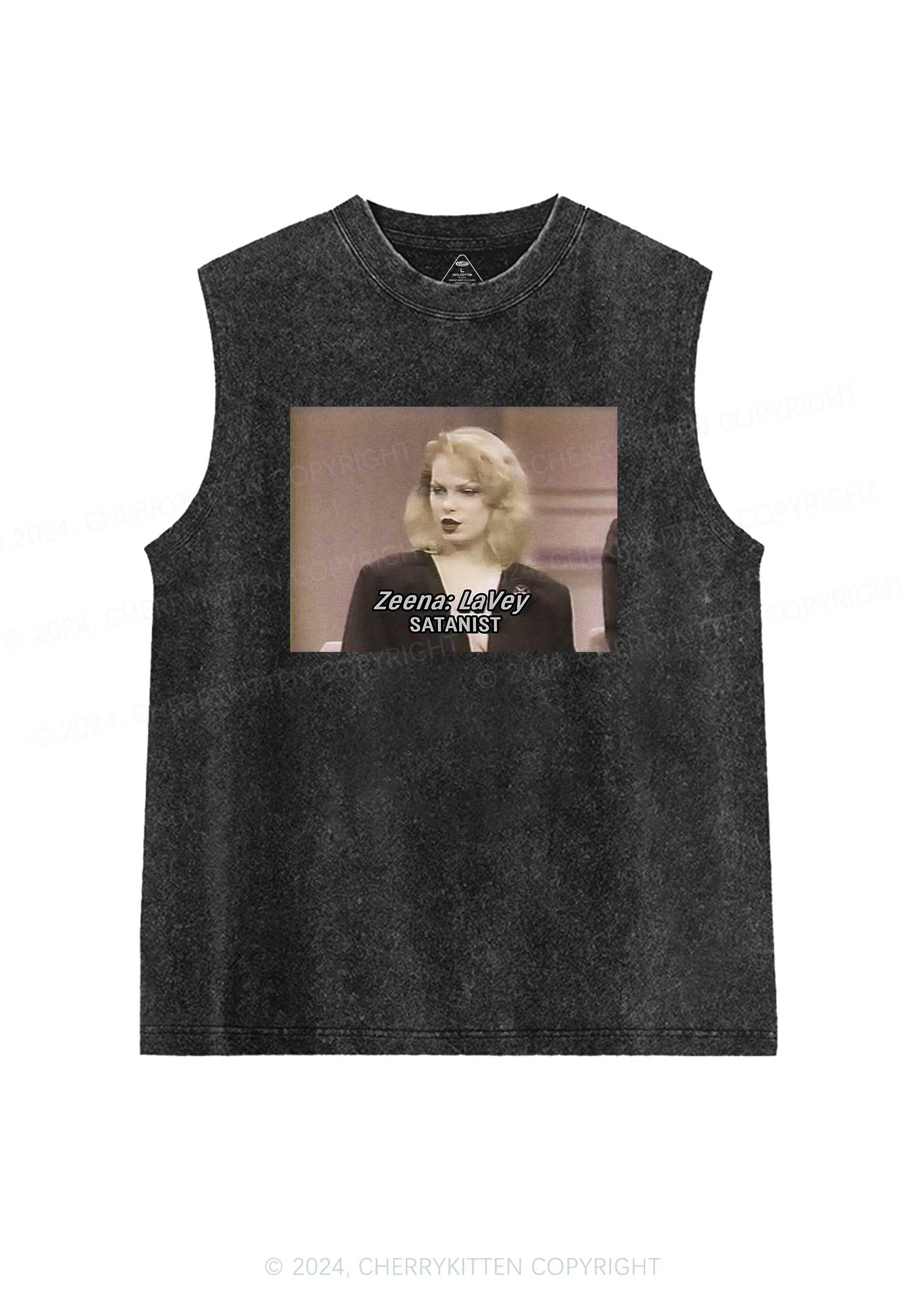 Satanist Y2K Washed Tank Cherrykitten