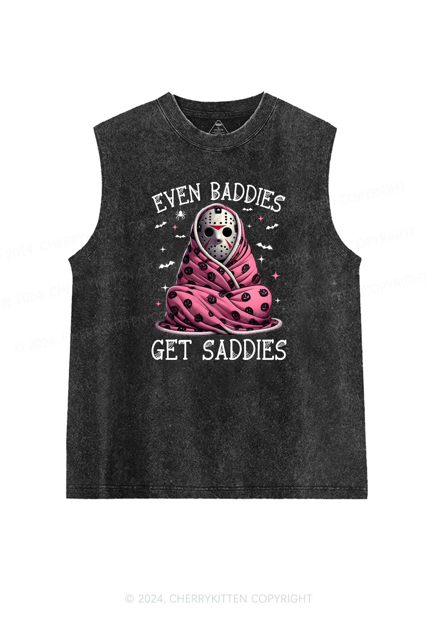 Halloween Baddies Y2K Washed Tank Cherrykitten