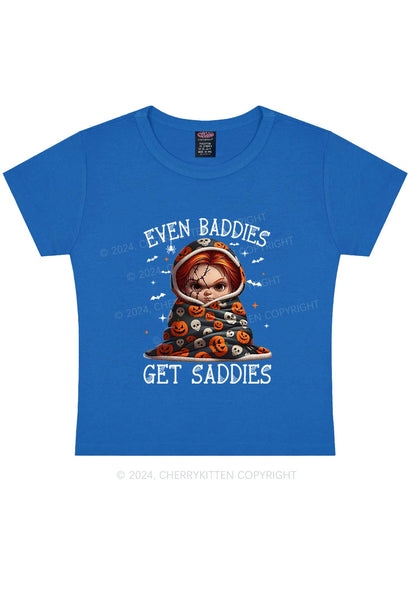 Halloween Baddies Pumpkin Y2K Baby Tee Cherrykitten