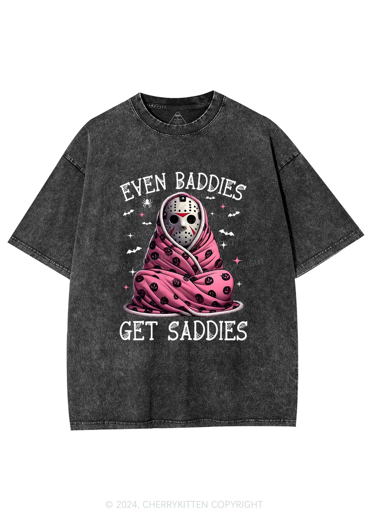 Halloween Baddies Y2K Washed Tee Cherrykitten