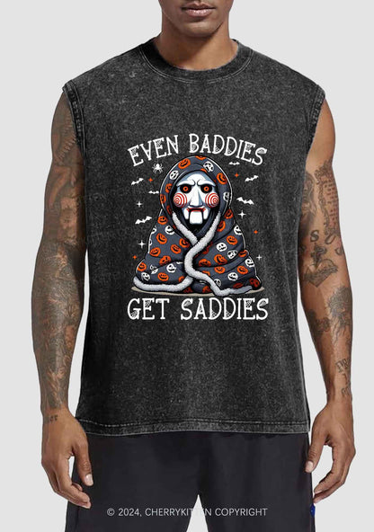 Halloween Get Saddies Y2K Washed Tank Cherrykitten