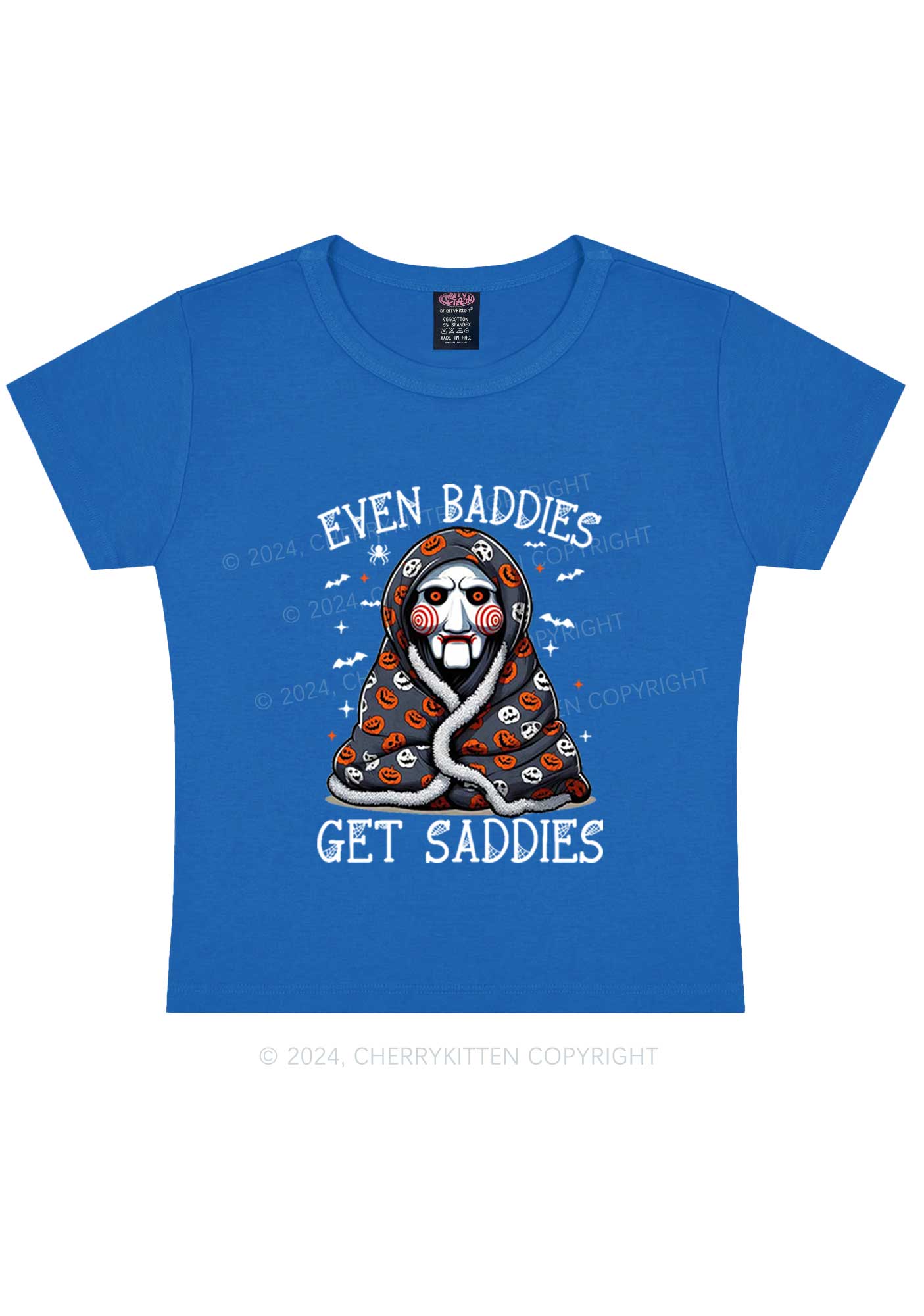 Halloween Get Saddies Y2K Baby Tee Cherrykitten