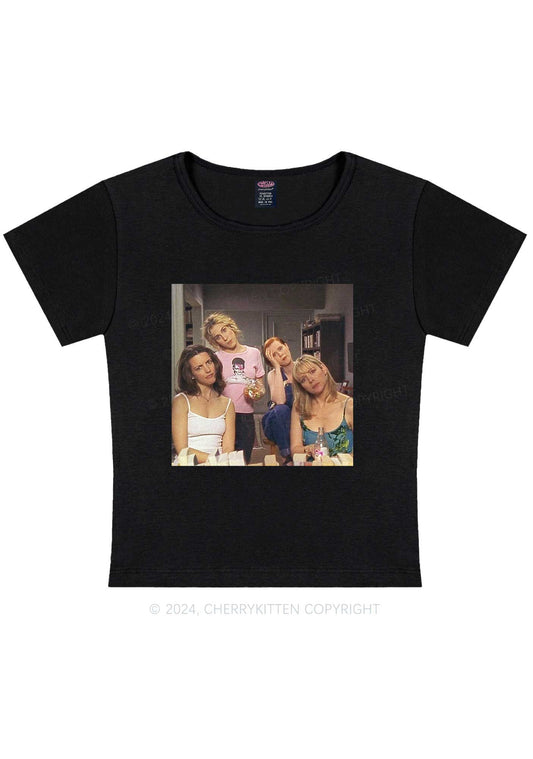 Girl Puzzled Y2K Baby Tee Cherrykitten