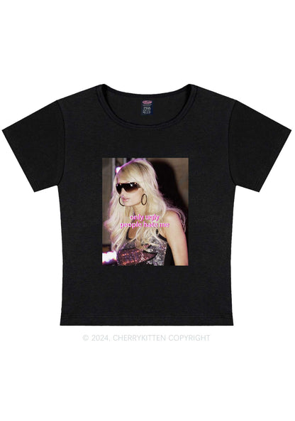 Only Ugly People Hate Y2K Baby Tee Cherrykitten