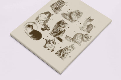 Retro Kitten Y2K Canvas Wall Art Cherrykitten