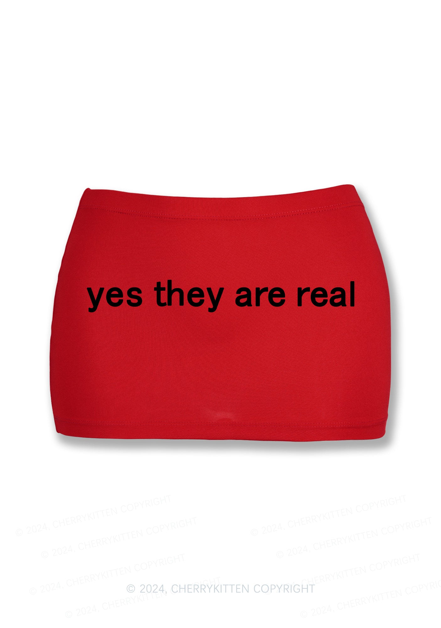 Yes They Are Real Y2K Mini Hip Skirt Cherrykitten