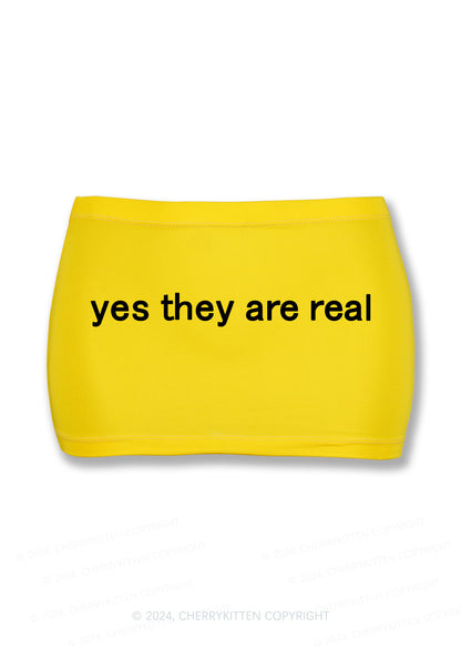 Yes They Are Real Y2K Mini Hip Skirt Cherrykitten