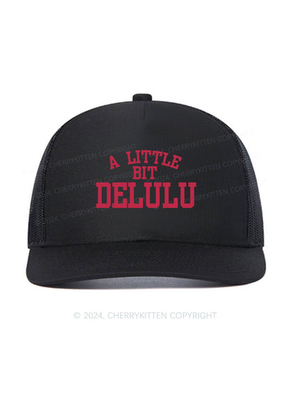 A Little Bit Delulu Y2K Trucker Mesh Hat Cherrykitten