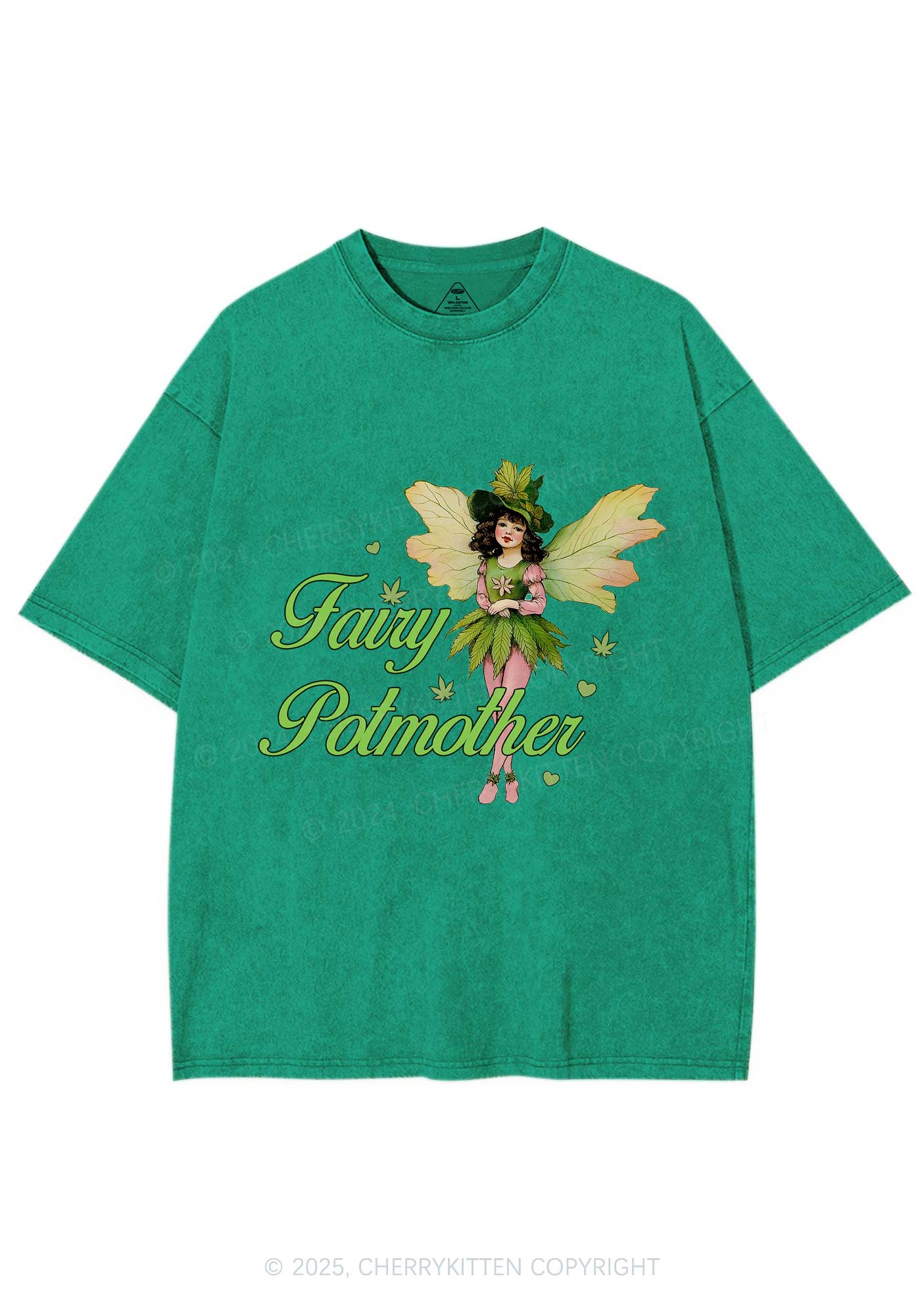 Fairy Potmother Y2K Washed Tee Cherrykitten