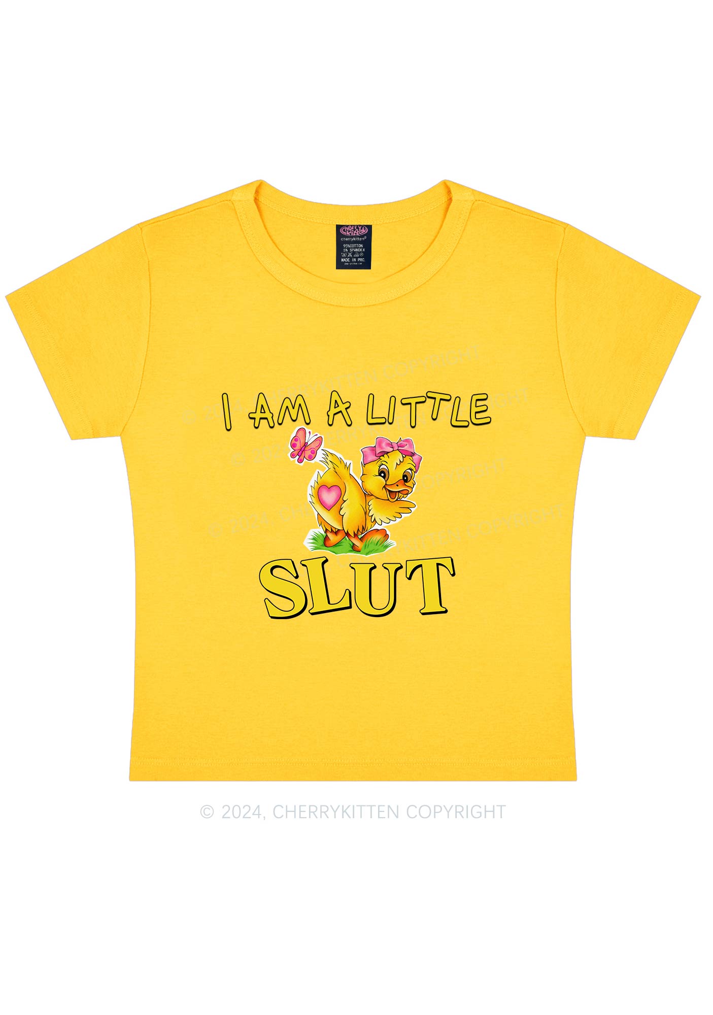 Little Slxt Y2K Baby Tee Cherrykitten