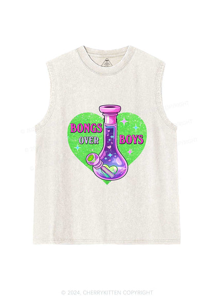 Bongs Over Boys Y2K Washed Tank Cherrykitten