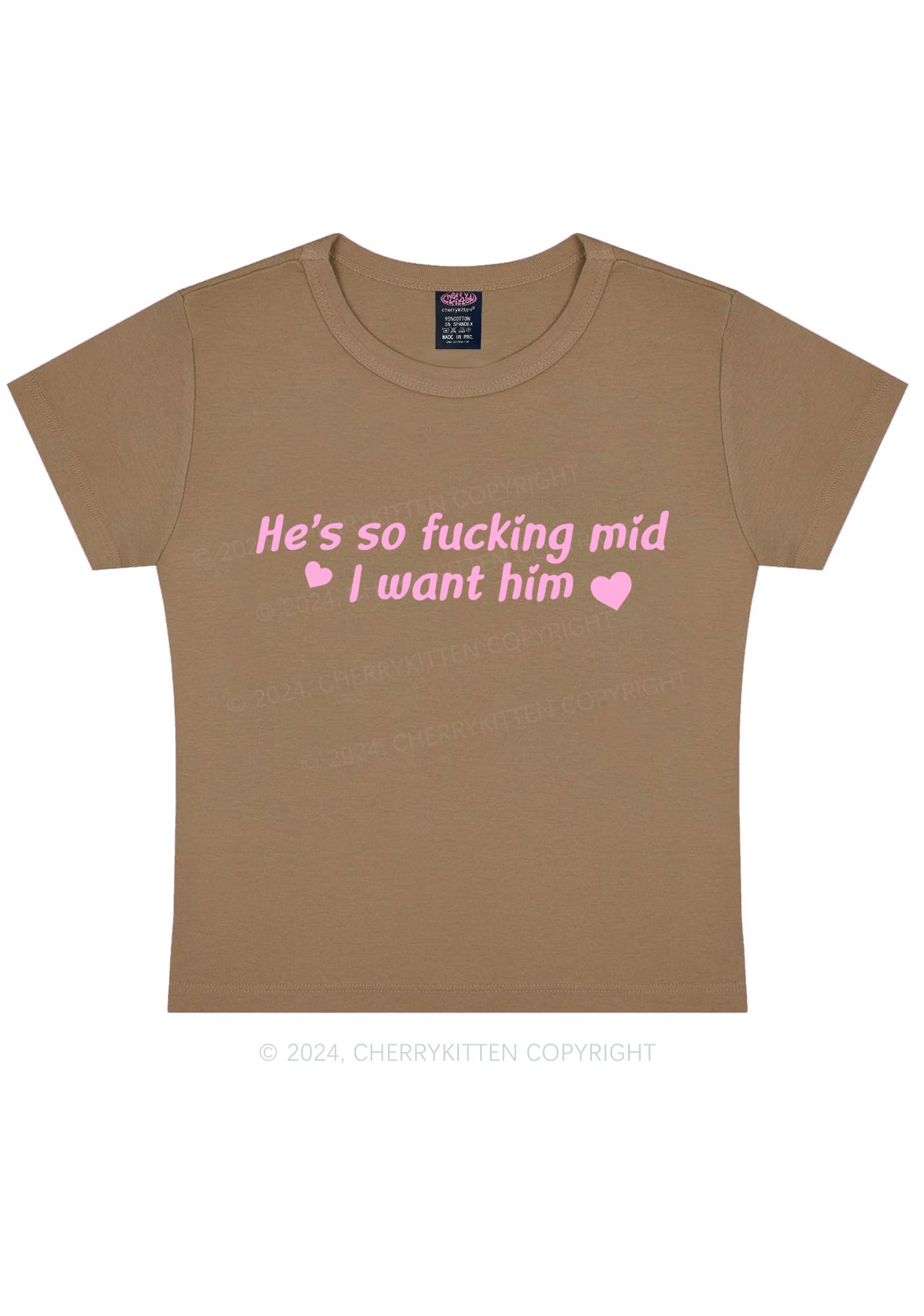 I Want Him Y2K Baby Tee Cherrykitten