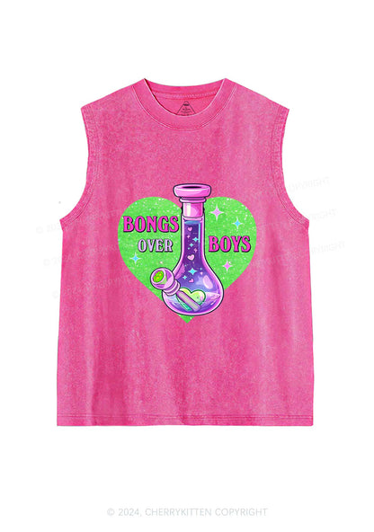 Bongs Over Boys Y2K Washed Tank Cherrykitten