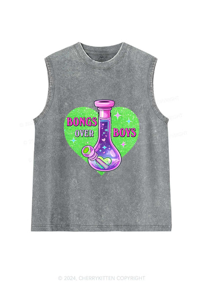 Bongs Over Boys Y2K Washed Tank Cherrykitten