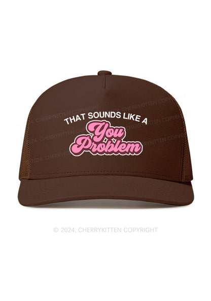 You Problem Y2K Trucker Mesh Hat Cherrykitten