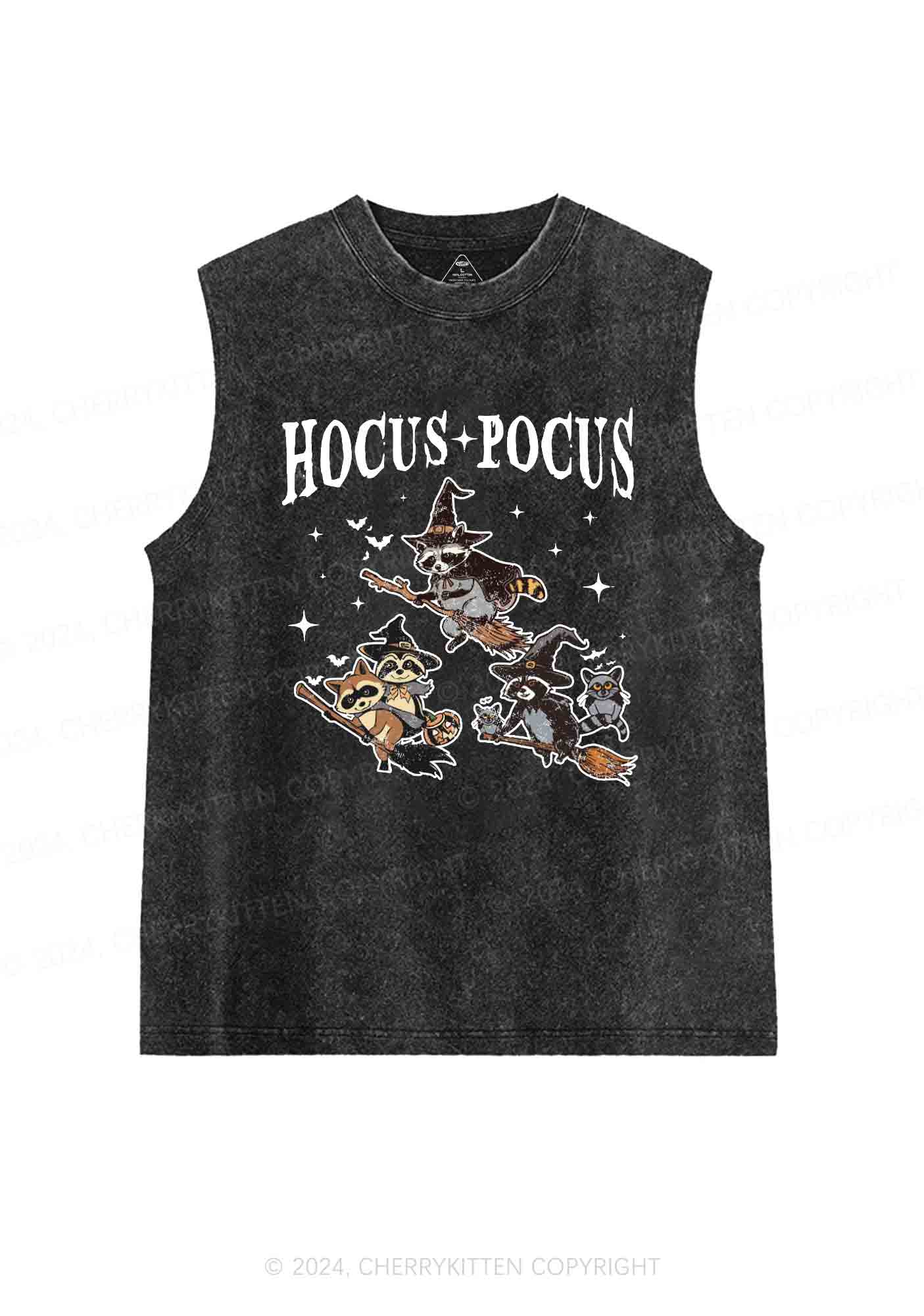 Halloween Hocus Pocus Y2K Washed Tank Cherrykitten