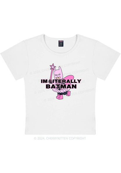 I Am A Batman Y2K Baby Tee Cherrykitten