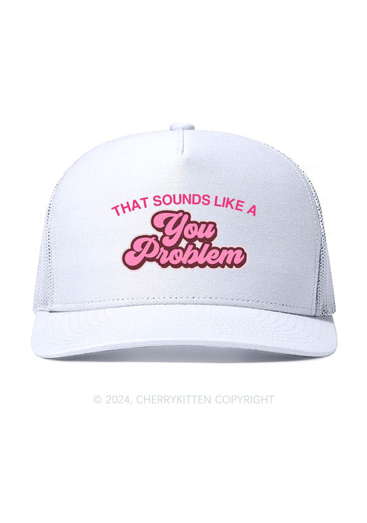 You Problem Y2K Trucker Mesh Hat Cherrykitten