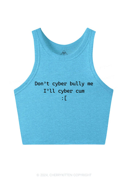 Don't Cyber Bully Me Y2K Crop Tank Top Cherrykitten