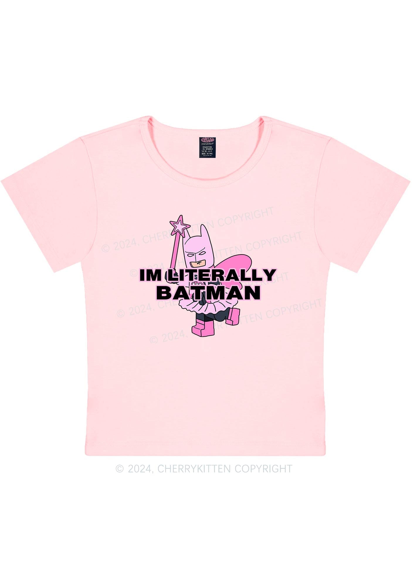 I Am A Batman Y2K Baby Tee Cherrykitten