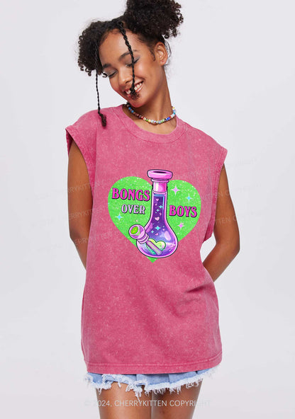 Bongs Over Boys Y2K Washed Tank Cherrykitten