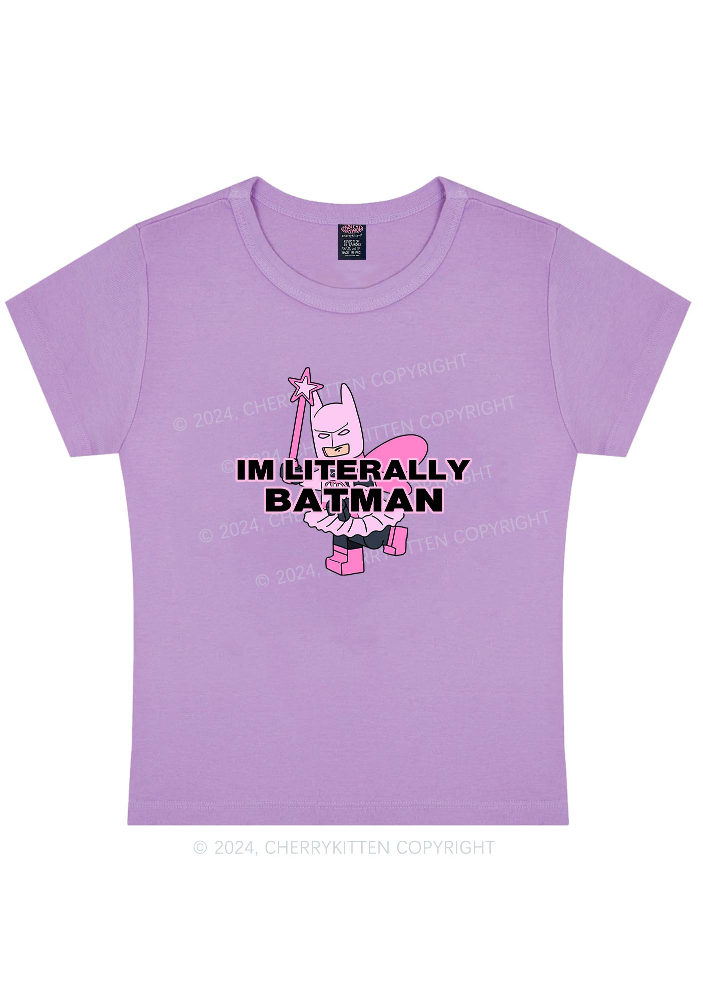 I Am A Batman Y2K Baby Tee Cherrykitten