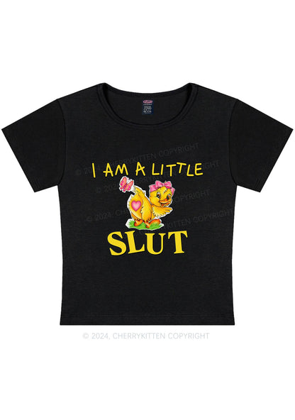 Little Slxt Y2K Baby Tee Cherrykitten